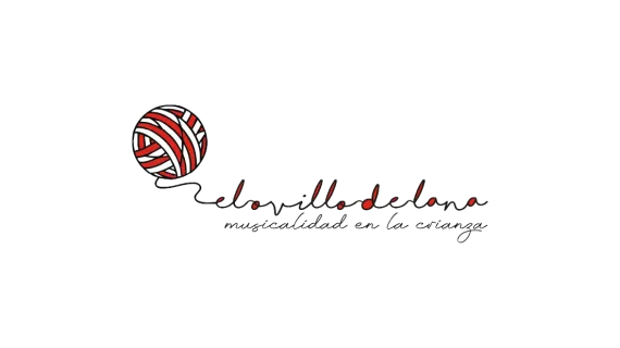 Logo "El ovillo de lana". "Musicalidad en la crianza"