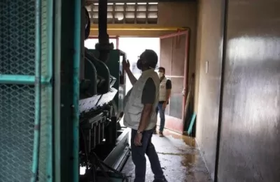 El equipo de UNICEF visita una planta de tratamiento de agua en T&aacute;chira