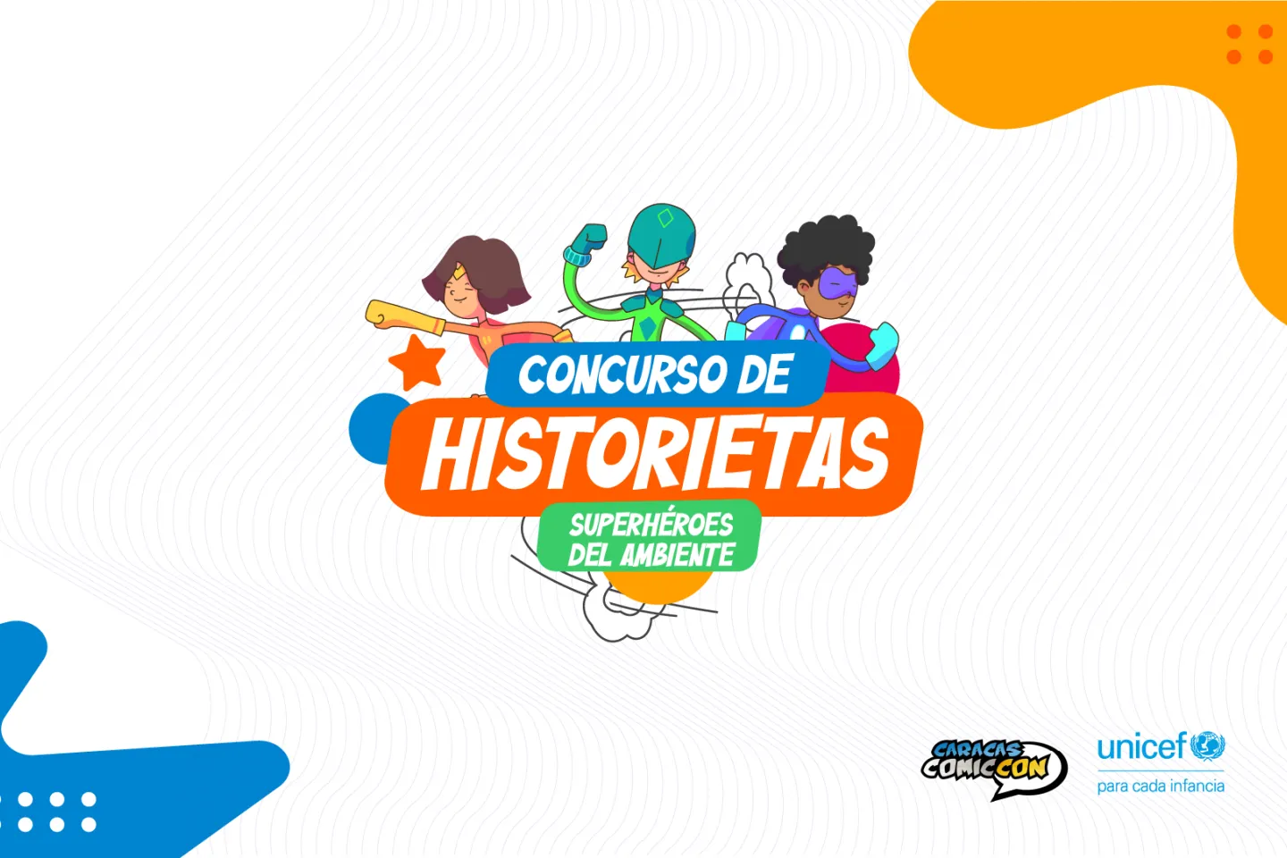 Banner con el logotema del concurso de historietas superh&eacute;roes del ambiente