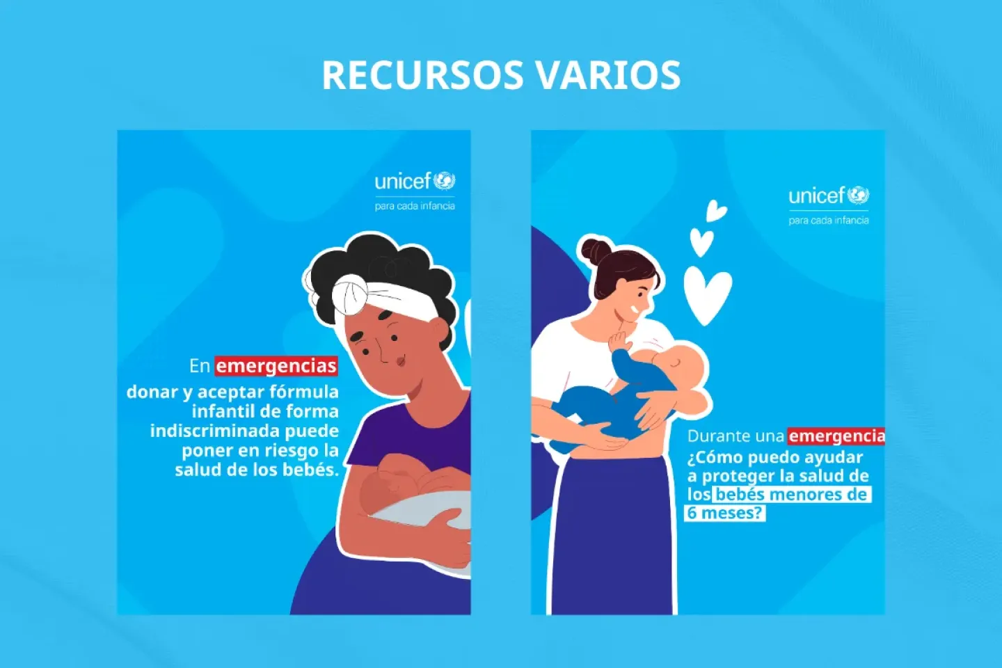 Materiales para fortalecer la comunicaci&oacute;n y preparaci&oacute;n: Alimentaci&oacute;n del lactante y de la ni&ntilde;a y el ni&ntilde;o peque&ntilde;o en emergencias