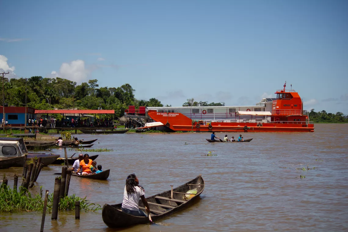 Type II fluvial specialized clinic &lsquo;Delta del Orinoco&rsquo; in the community of San Francisco de Guayo.