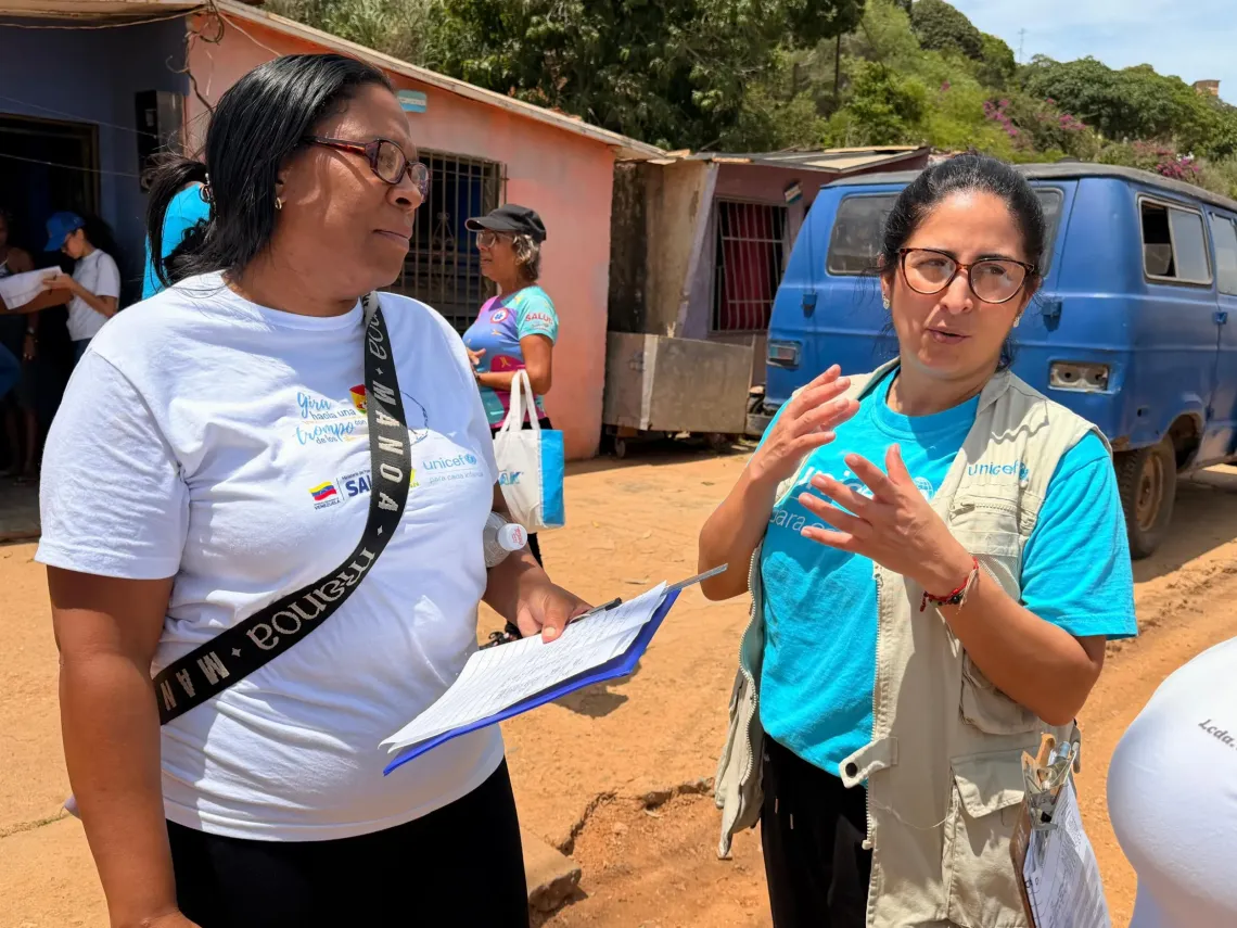 Corina Nelo, Health Associate at UNICEF Venezuela, supports this work.