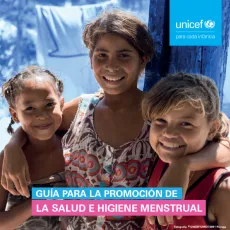 Portada Gu&iacute;a para la promoci&oacute;n de la salud y la higiene menstrual