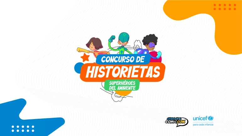 Banner con el logotema del concurso de historietas superh&eacute;roes del ambiente
