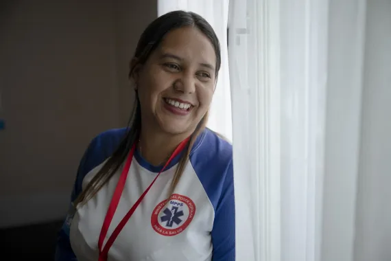 Yoselin Blanco, Coordinadora del Programa Ampliado de Inmunizaci&oacute;n del ASIC 506.