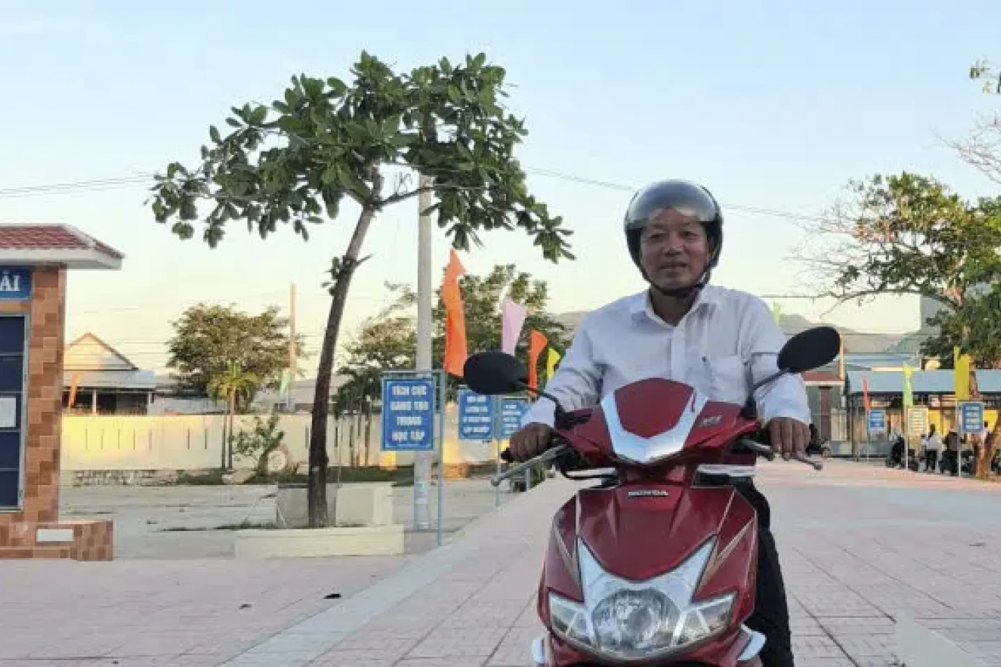 Teacher Sinh travelled two hours by motorbike each day to attend the training&mdash;and never missed a session.