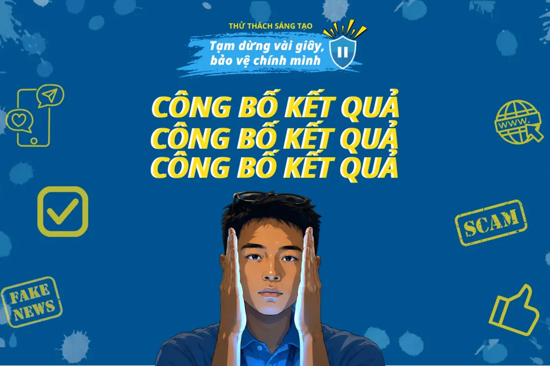 Poster c&ocirc;ng bố kết quả thử th&aacute;ch 