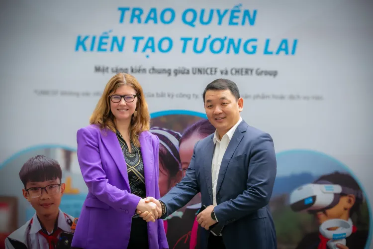 Omoda & Jaecoo partners with UNICEF Viet Nam Representative 