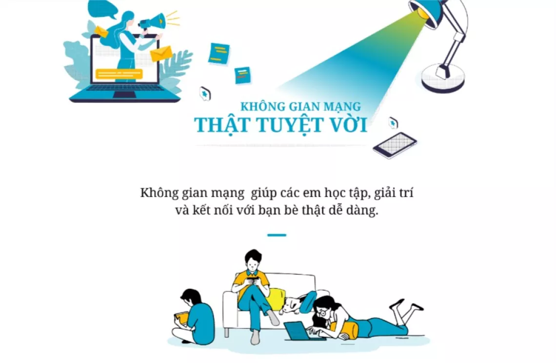 Những điều cần biết để bảo vệ trẻ em v&agrave; người chưa th&agrave;nh ni&ecirc;n trong kh&ocirc;ng gian mạng (Blue heart) - page 2