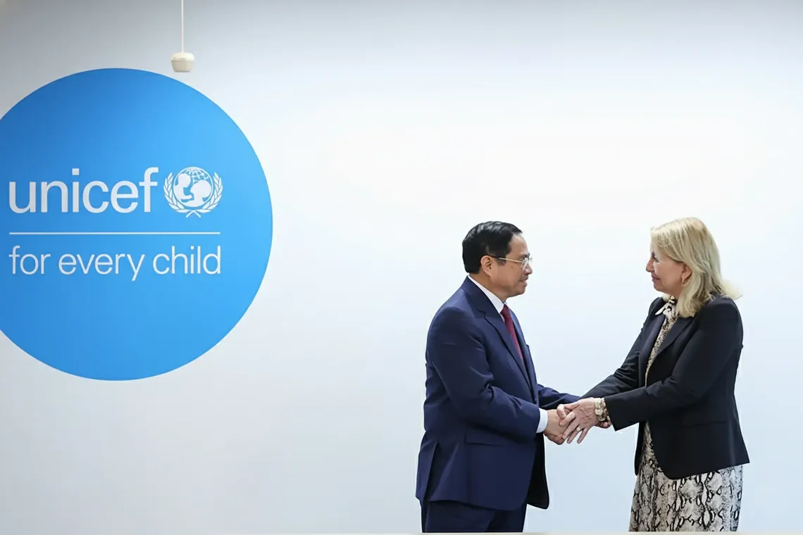 Recent highlights of this long-standing partnership for child rights include  Prime Minister Phạm Minh Ch&iacute;nh meeting with UNICEF Executive Director Catherine Russell at UNICEF Headquarters in New York in September 2022.
