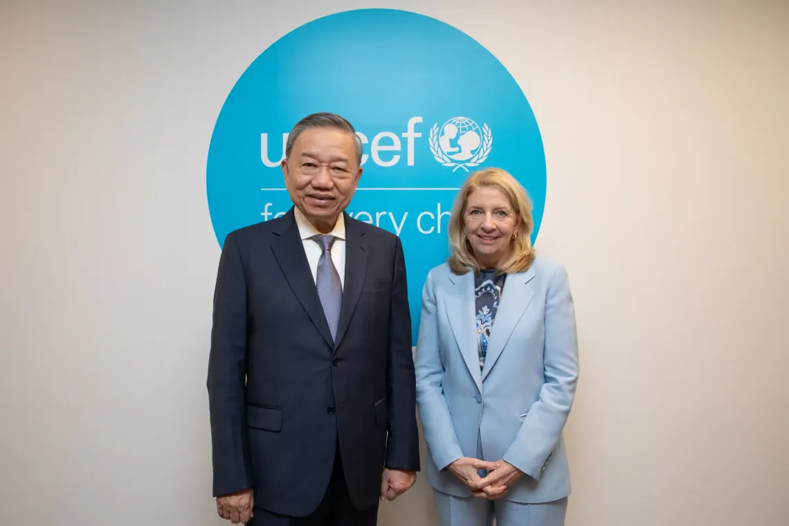 Recent highlights of this long-standing partnership for child rights include Party General Secretary and State President H.E. T&ocirc; L&acirc;m meeting with UNICEF Executive Director Catherine Russell at UNICEF Headquarters in New York in September 2024.