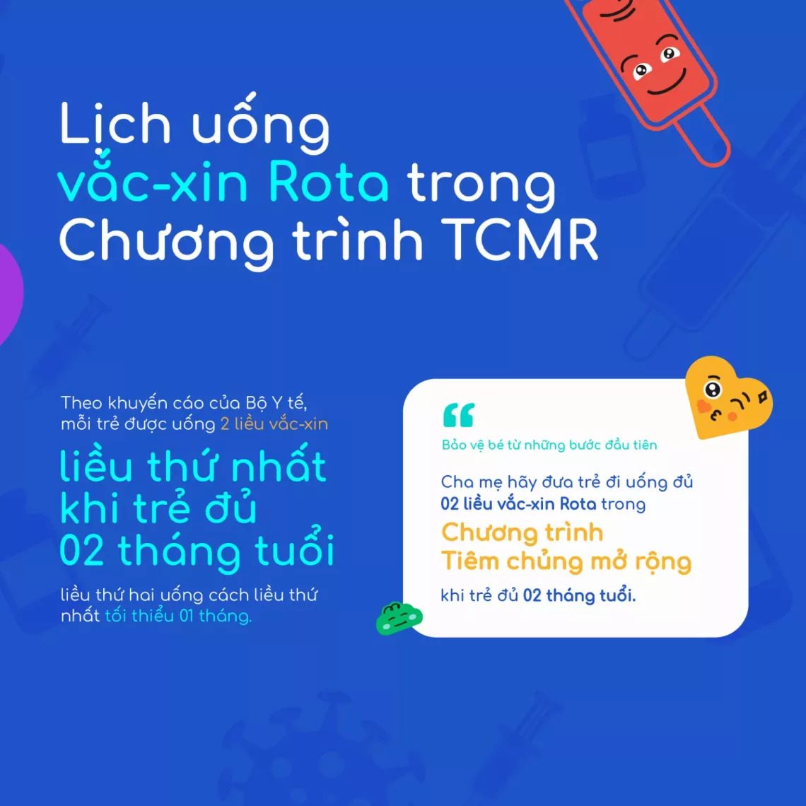 Lịch uống vắc-xin Rota