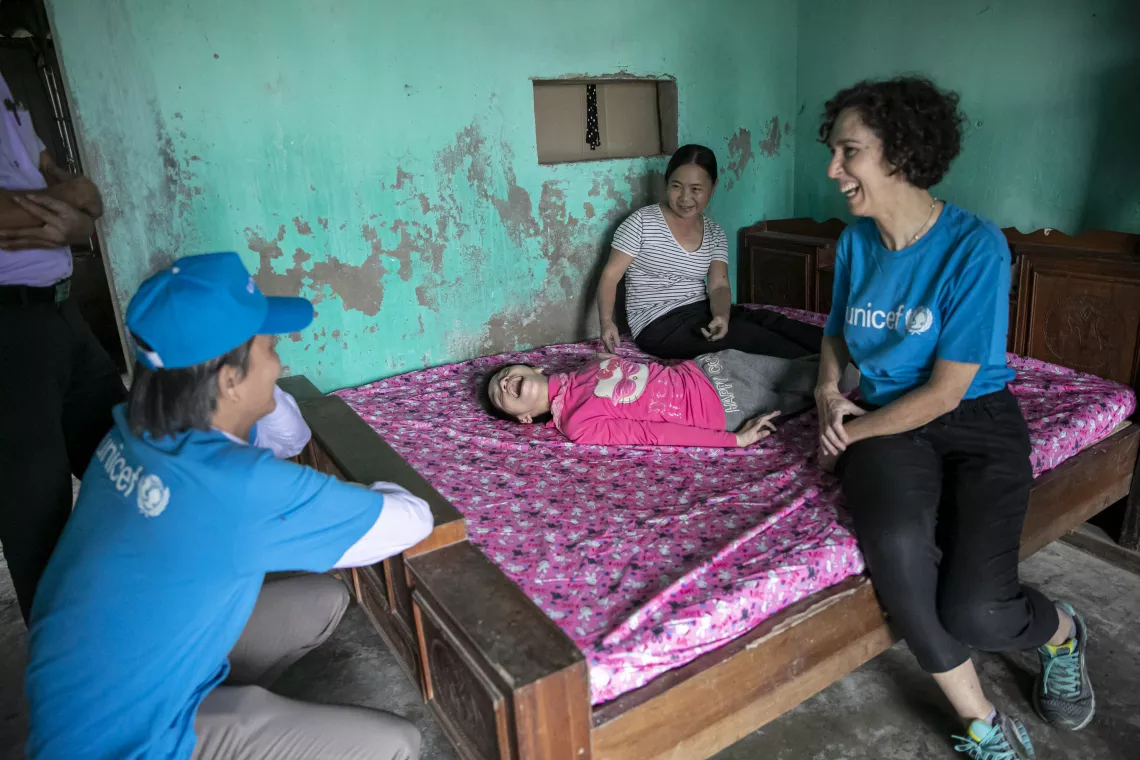 Visit Ms Ha's family, she lives in a rural commune of Ha Tinh province with her severely disabled 17 year-old daughter