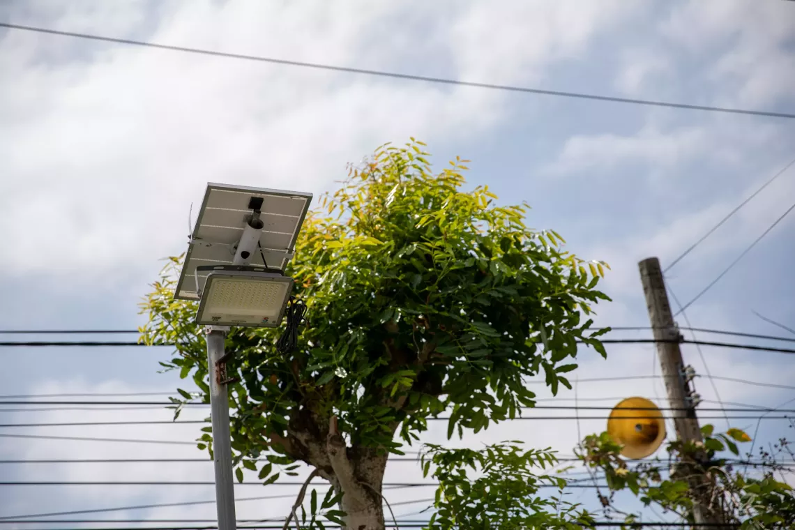  Solar-powered lights installed in the commune