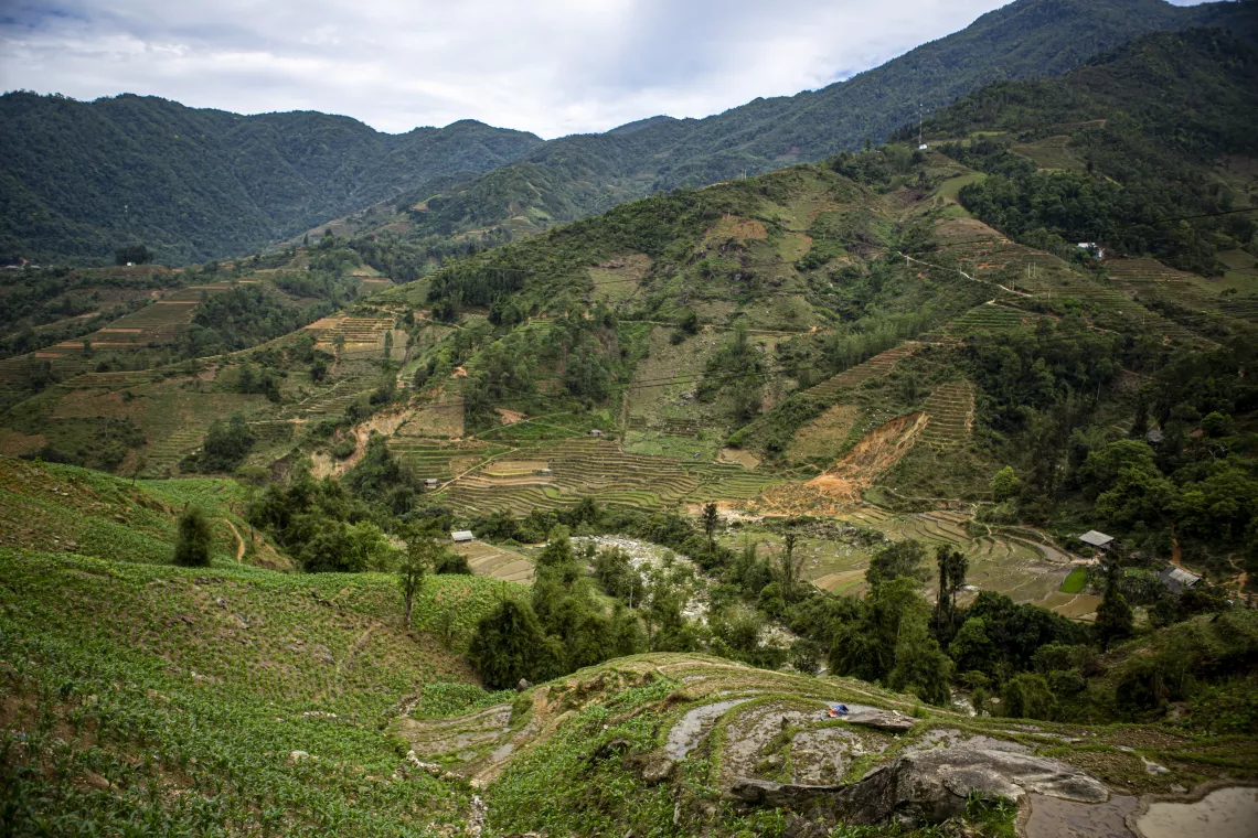 Scenery of Trung Chai commune, Sapa district, Lao Cai province 
