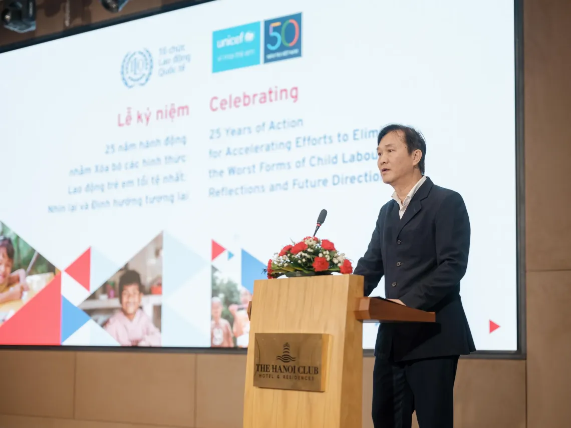 Mr. Ly Phat Viet Linh, UNICEF OIC Deputy Representative in Viet Nam