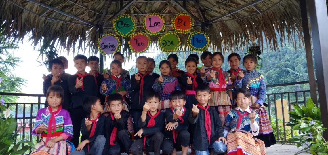 Grade 5 students at Bac Ha District&rsquo;s primary boarding school.