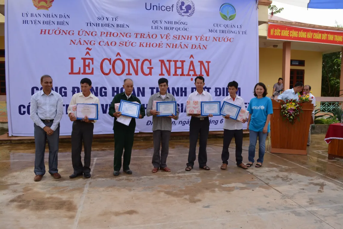 Northern Dien Bien was recognized as the first open-defecation free province in 2014.