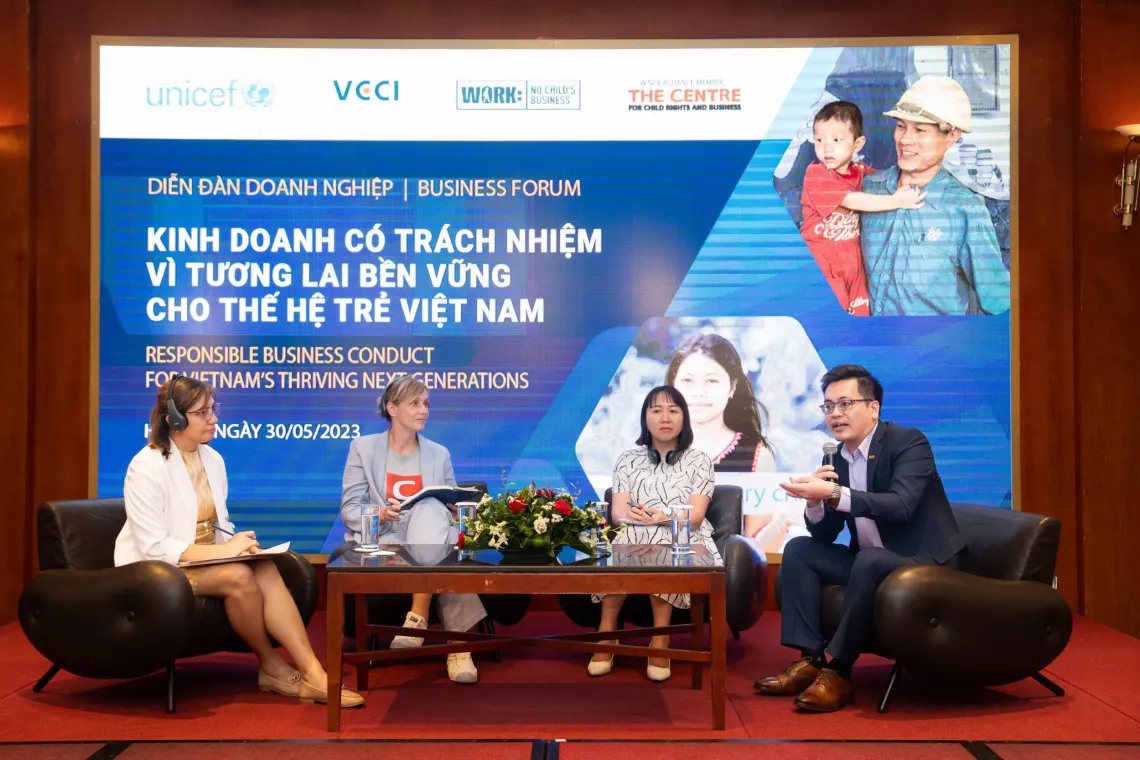 the Child Rights and Business Forum: Responsible Businesses for Viet Nam&rsquo;s Thriving Next Generation held in 2023