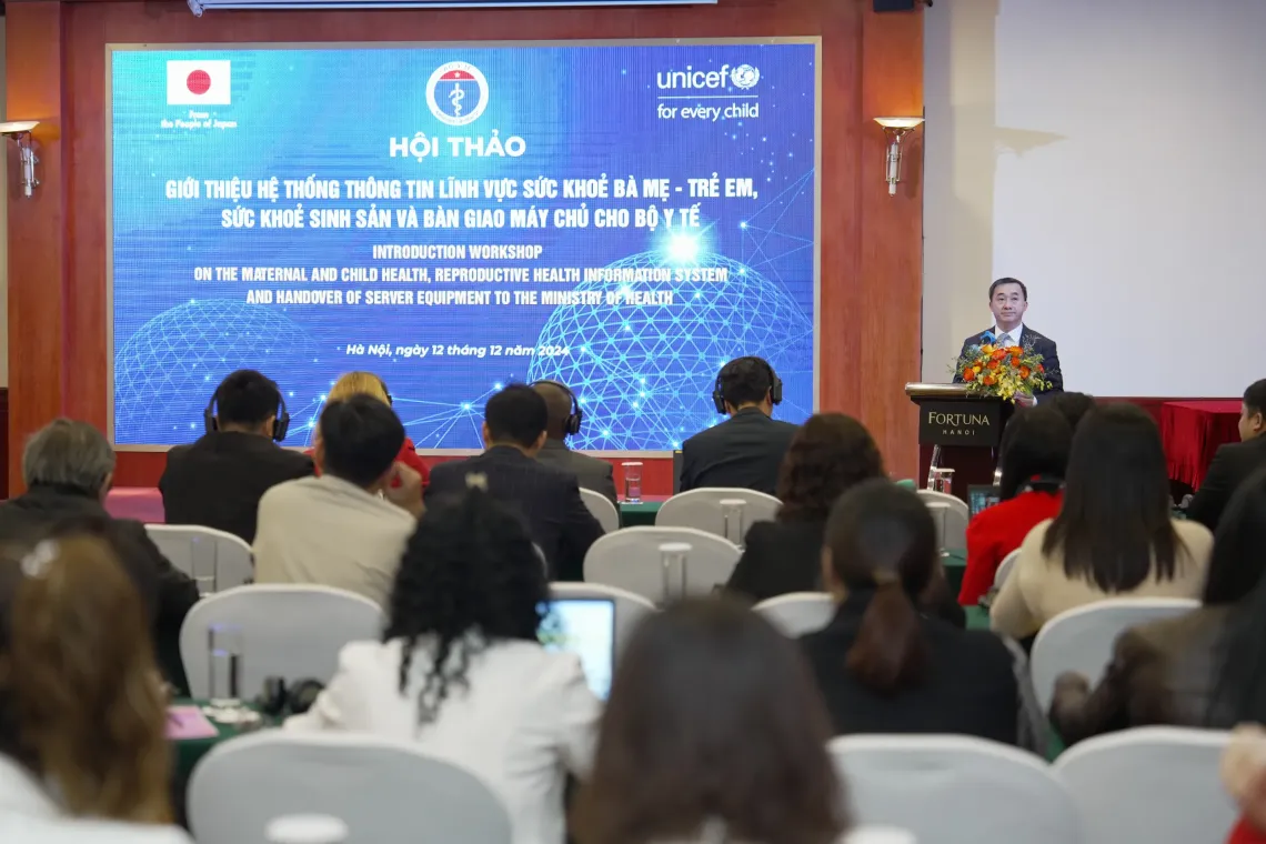 Deputy Minister of Health Tran Van Thuan, in 2024, helped launch the Ministry of Health&rsquo;s initiative - the Digital Maternal and Child Health and Reproductive Health Information System (e-MCH) - with support from UNICEF.