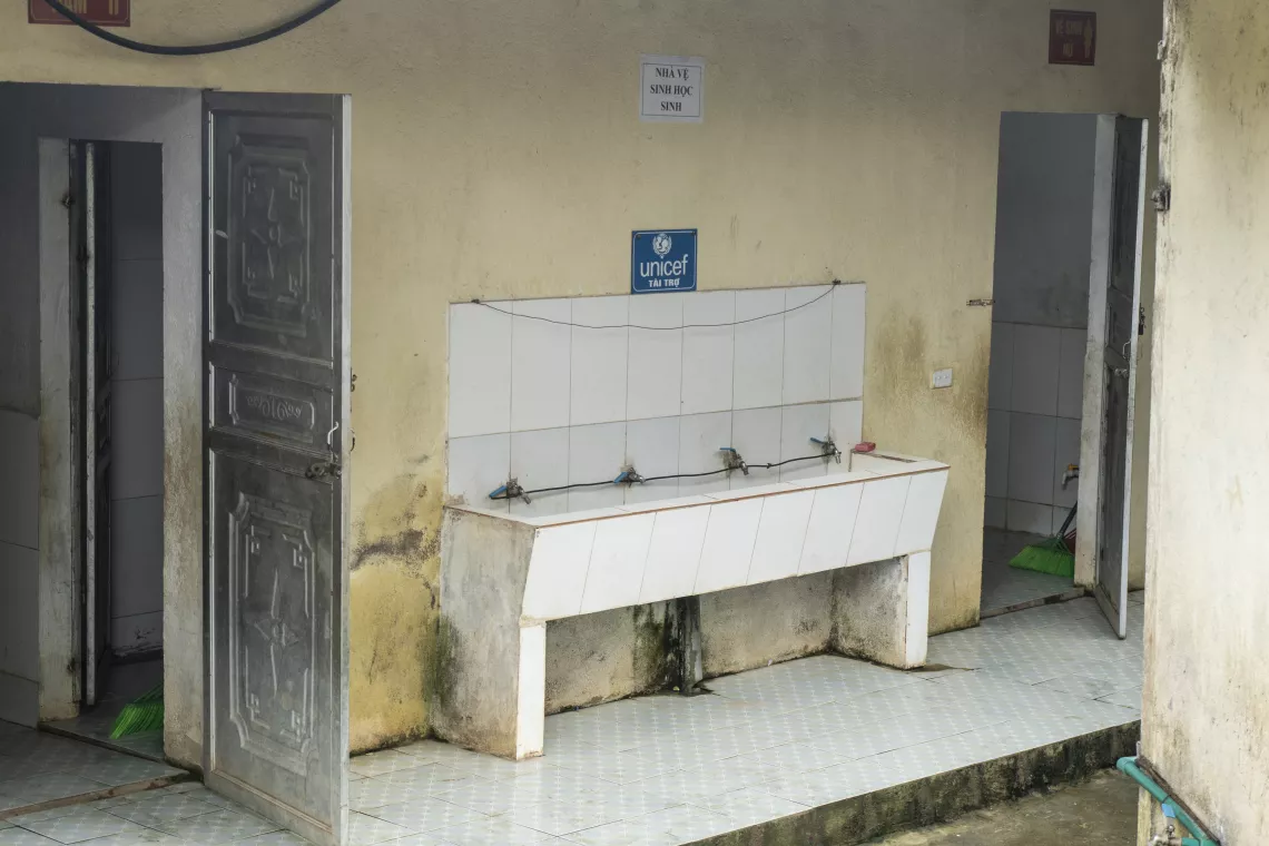 UNICEF and partners support many schools in Dien Bien, Viet Nam, including Pu Nhi Elementary School, to have access to safe water, hygiene and sanitation facilities.
