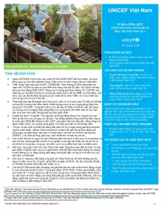 El Ni&ntilde;o 2026&ndash;2027 Cảnh b&aacute;o sớm v&agrave; Chuẩn bị B&aacute;o c&aacute;o t&igrave;nh h&igrave;nh số 1