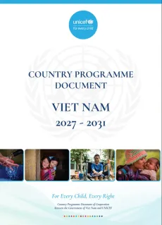Cover of the UNICEF Viet Nam Country Programme Document 2027-2031.