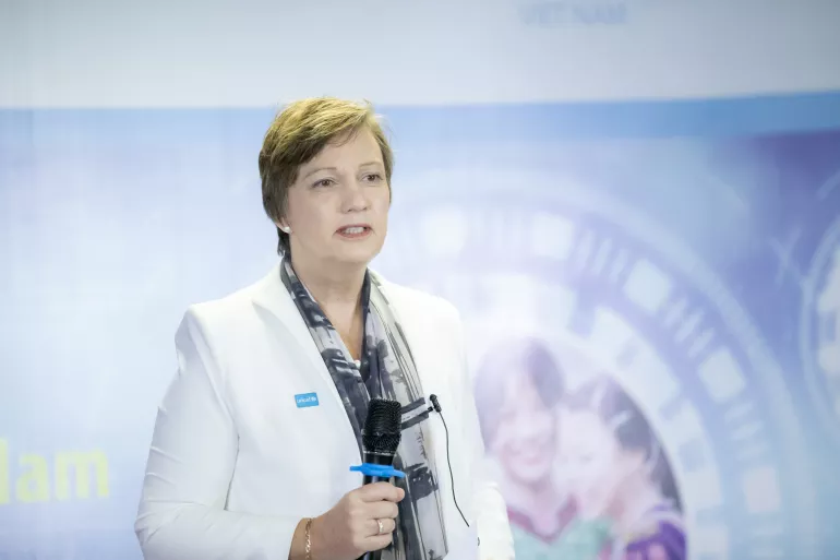 Rana Flowers, UNICEF Representative in Viet Nam