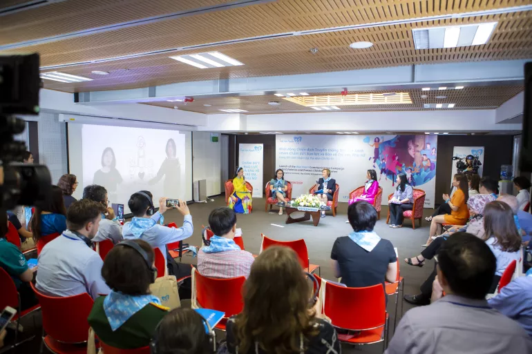 Blue Heart: Viet Nam is joining hands to protect children and women