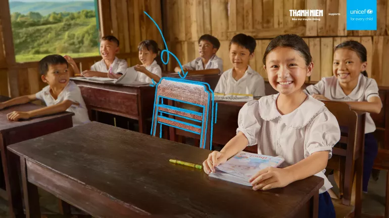 The Empty Seats - symbolizing empty classrooms and unfulfilled dreams, the campaign is designed to raise awareness of child malnutrition in Viet Nam and mobilize public action to urgently address this issue. 