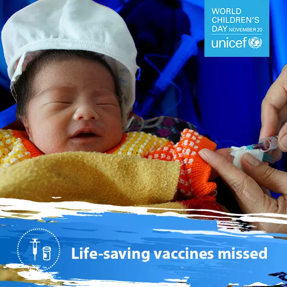245,000 children missed out on one or more doses of the critical DPT vaccination in 2021