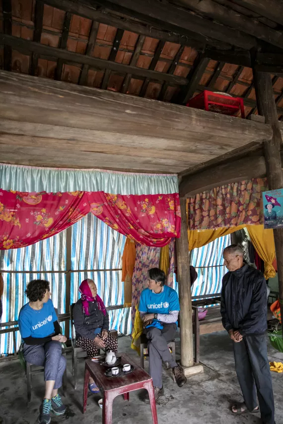 Visit an elderly family Mr Thao and Ms Dung, whose home was hit severely by this year&rsquo;s storm season. They recount their harrowing experience of flood waters rising in their simple one-room home