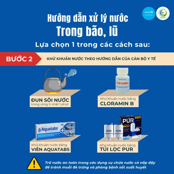 Xử l&yacute; nước trong b&atilde;o lũ