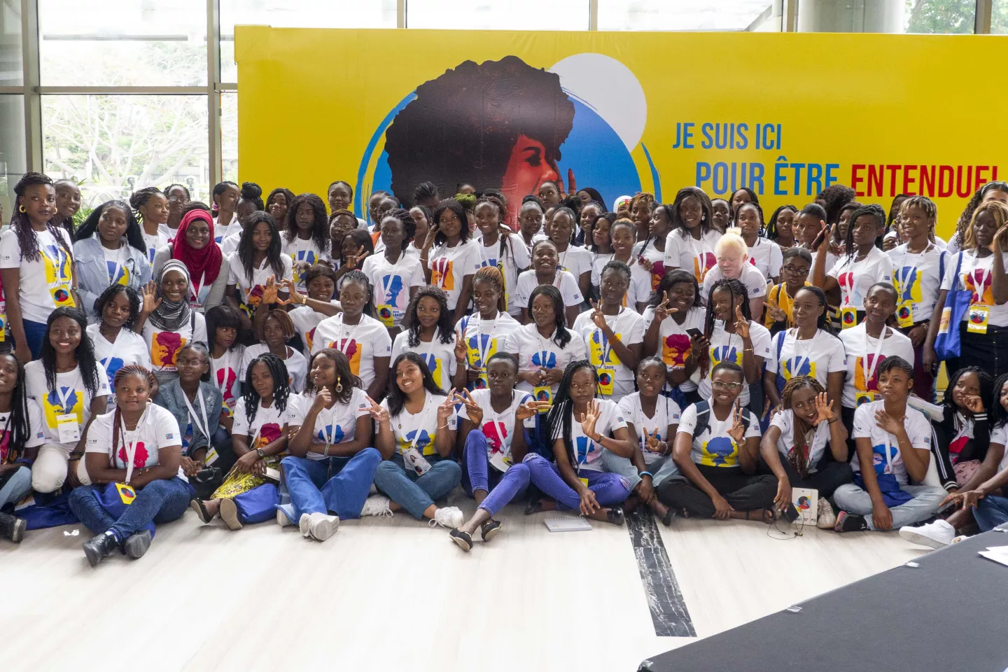 Second day of the DRC Girls' Forum on Wednesday 30 November 2022 in Kinshasa, DR Congo.