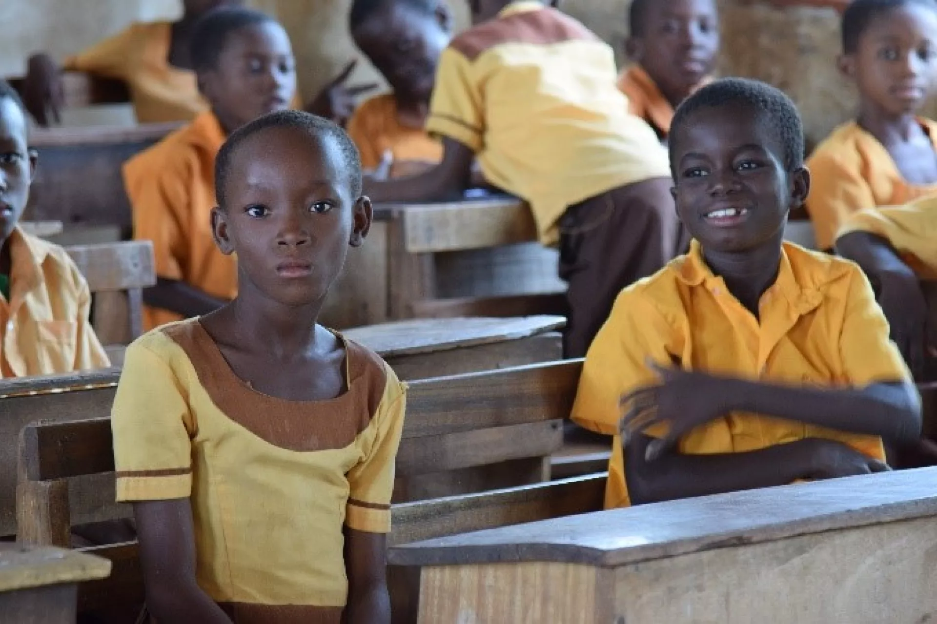 Children sitting in their classroom