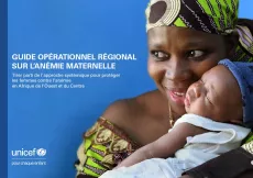 Couverture d'une publication avec la photo d'une maman et son enfant