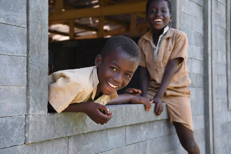 Children very happy 
