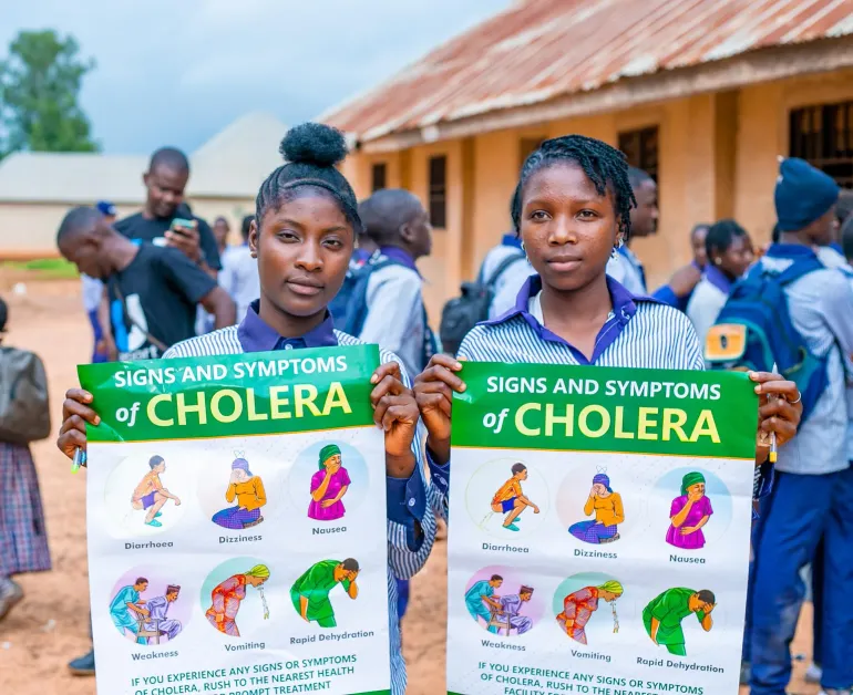 Cholera prevention teams in action