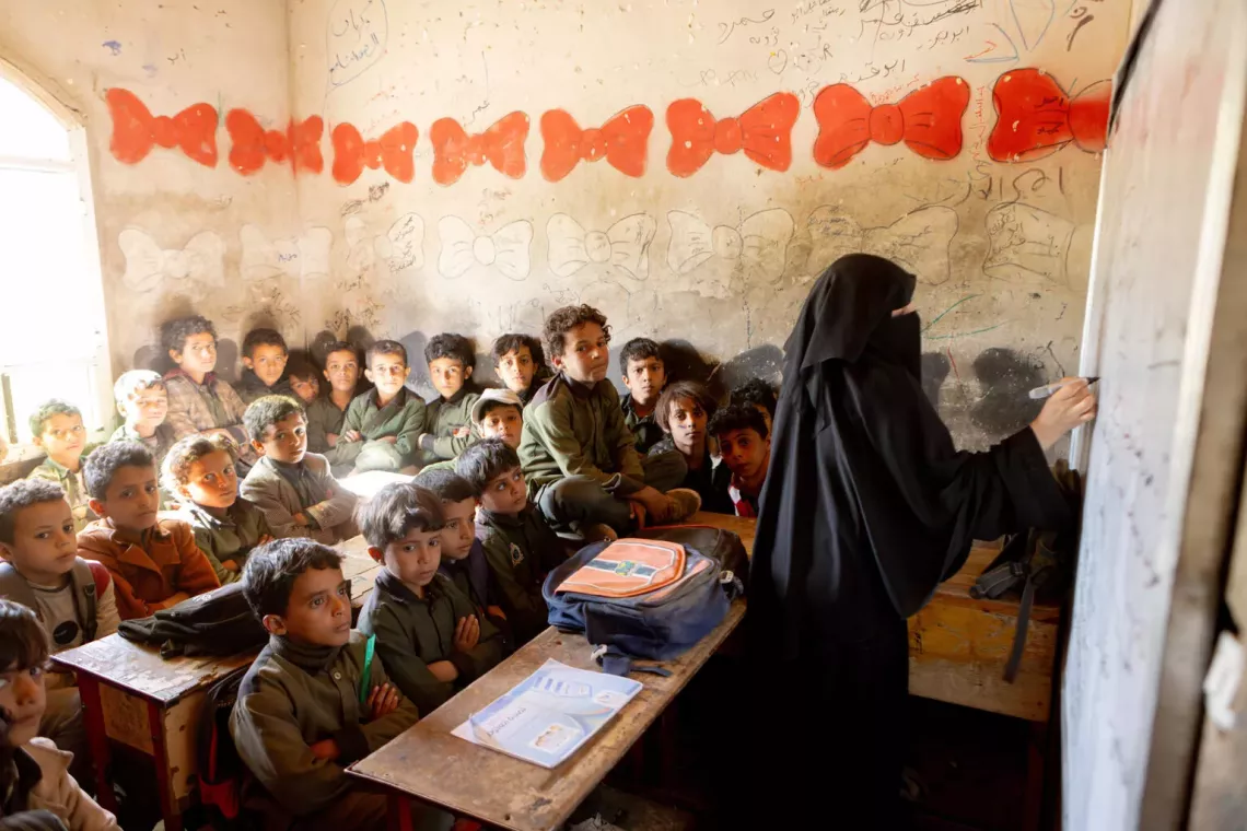 Providing safe learning space for children in Yemen | UNICEF Yemen
