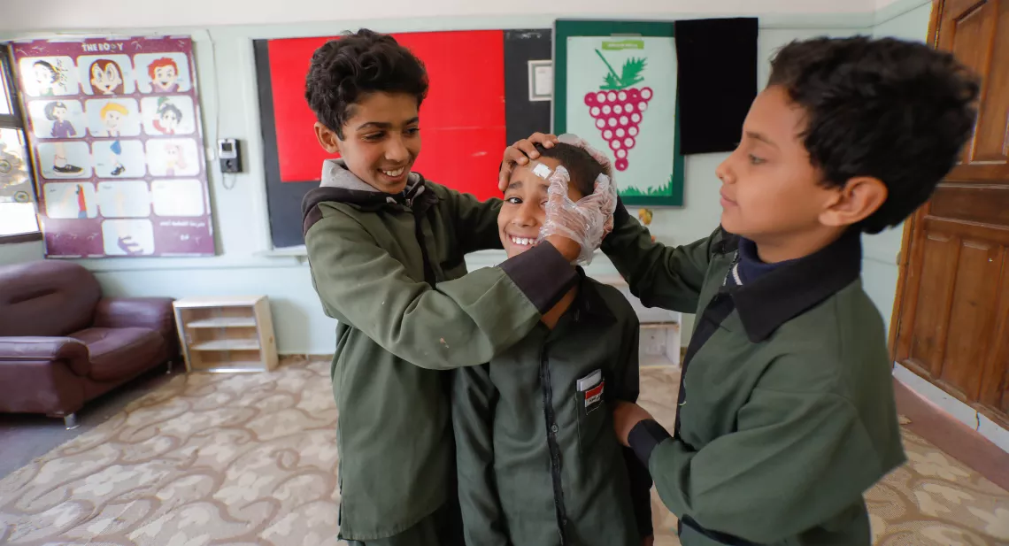 Students learn first aid