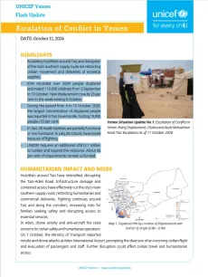 UNICEF Yemen Flash Update