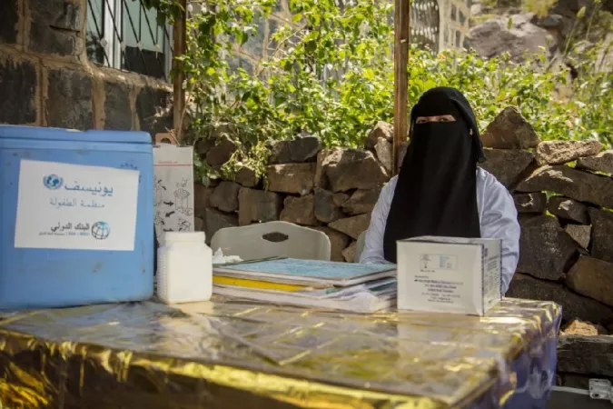 Munira Hassan, a nurse at Rawas Health Centre.
