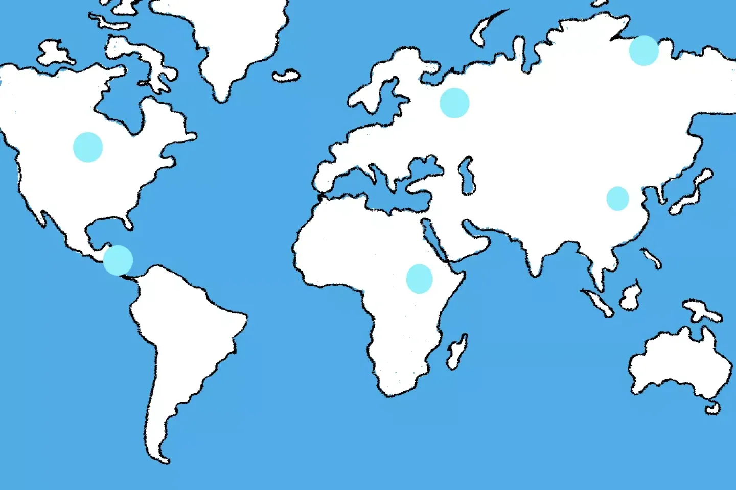 An illustration of the world map