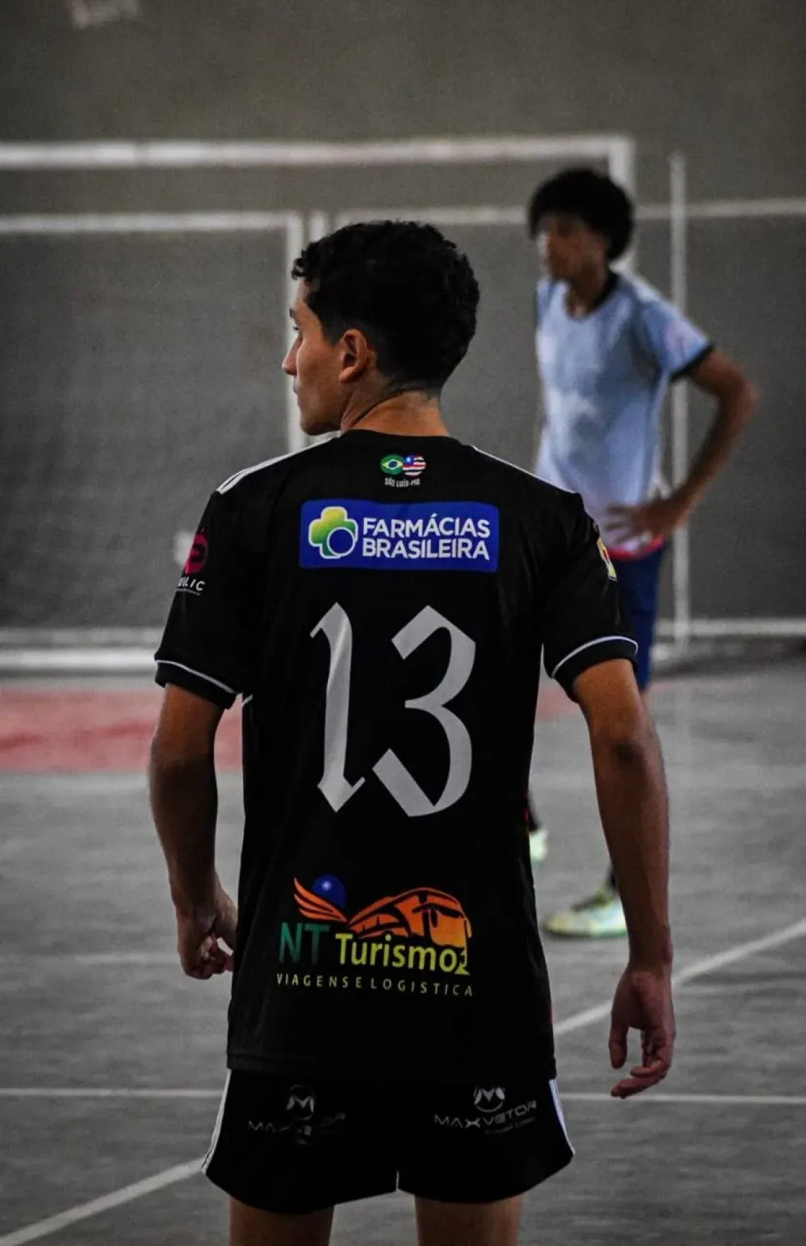 A photograph of a young soccer player