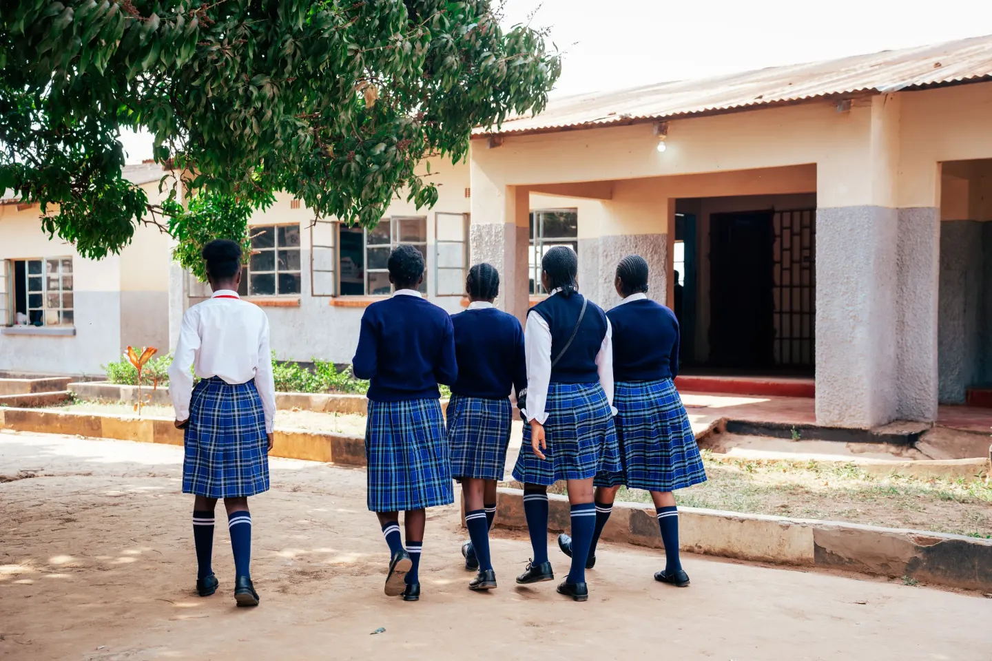 Some of the girls benefiting from Zambia&rsquo;s national school re-entry policy in Mwinilunga District during a focus group discussion on their experiences and journey back to school.