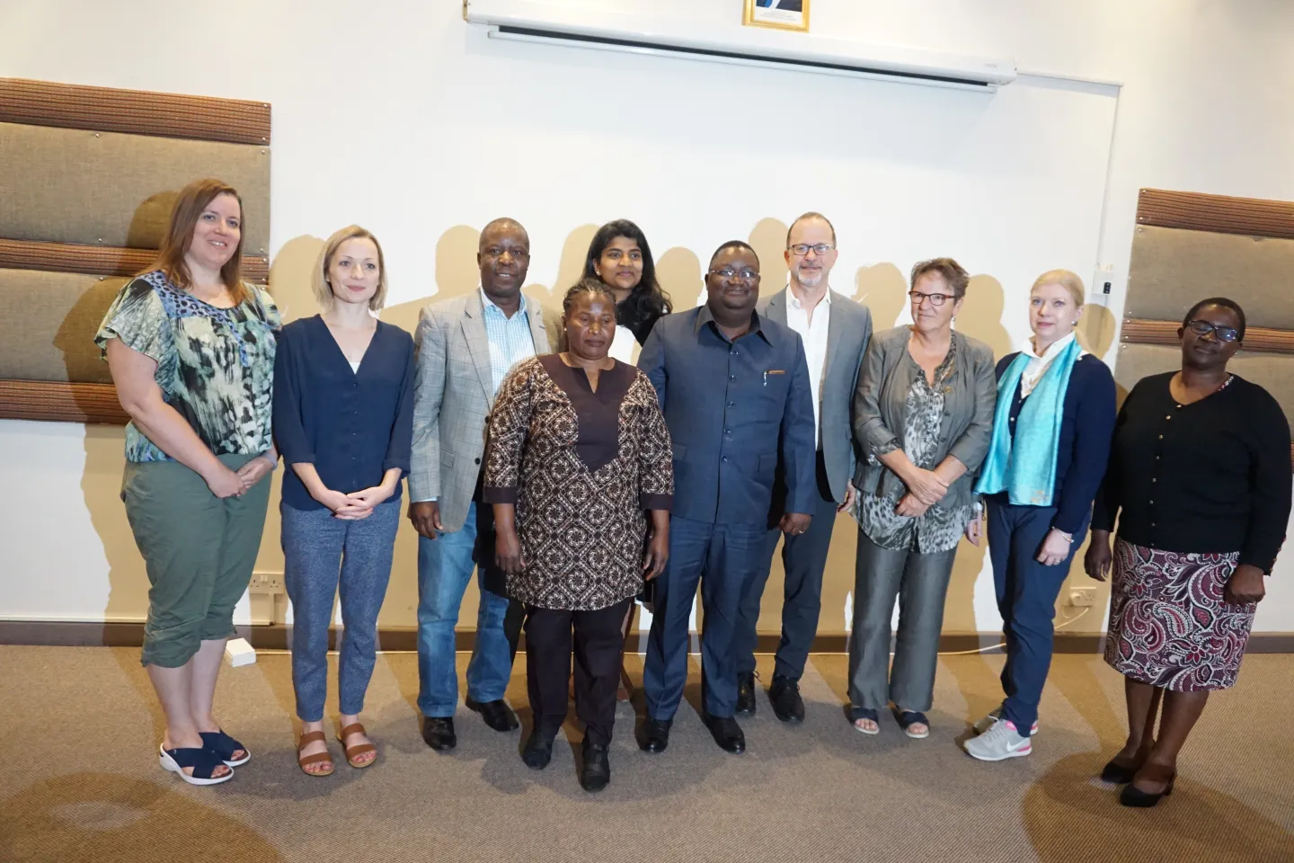 Members of the Steering Committee pose with the Eastern Province Permanent Secretary