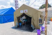 A tent for cholera treatment
