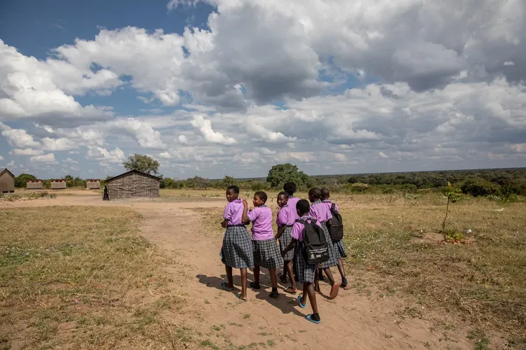 Children rural area climate change