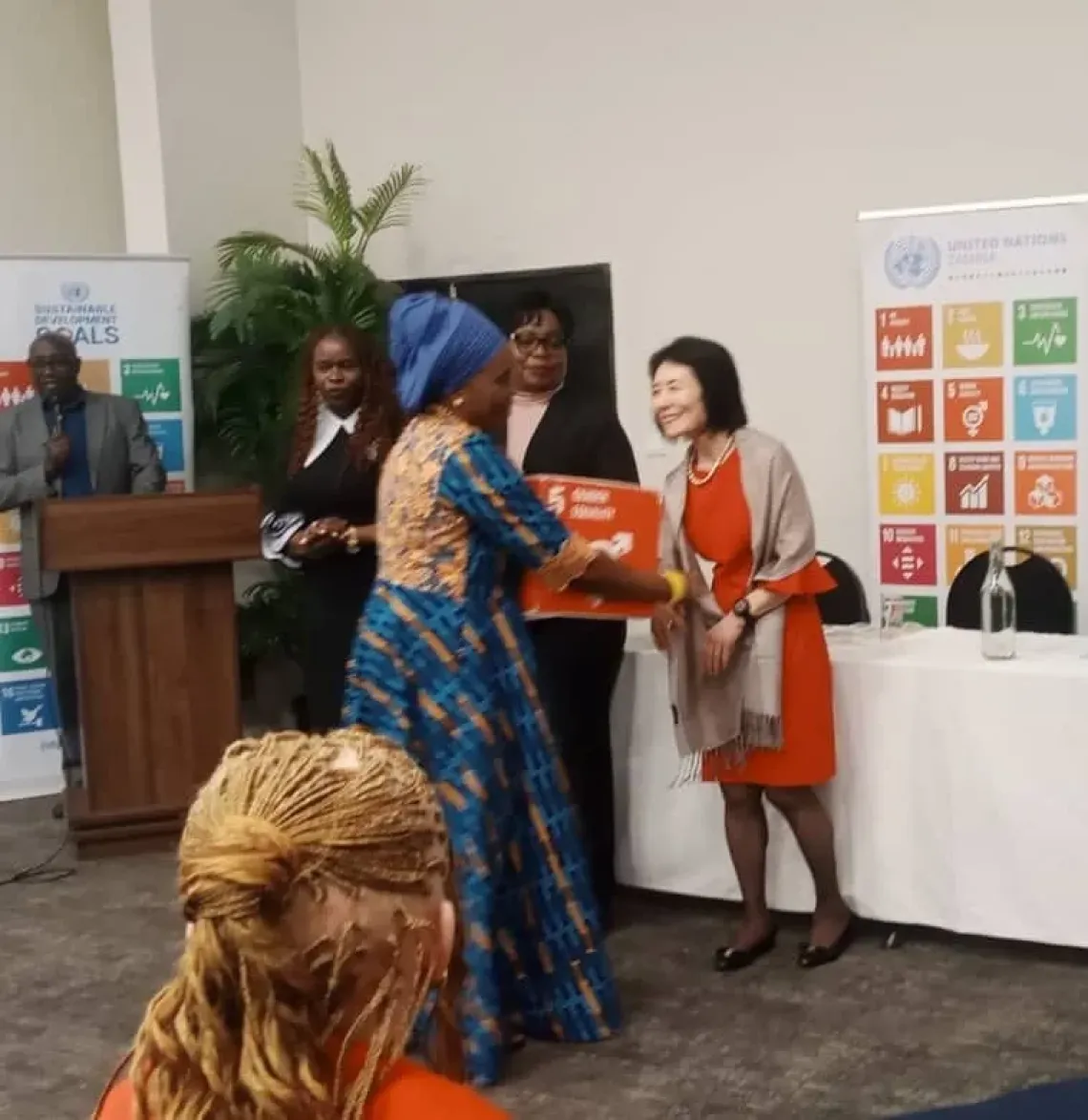 Her Royal Highness Chieftainess Kawaza during her installation as a UN Zambia advocate for Sustainable Development Goal 6 - Achieving Gender Equality and Empowering All Women and Girls.
