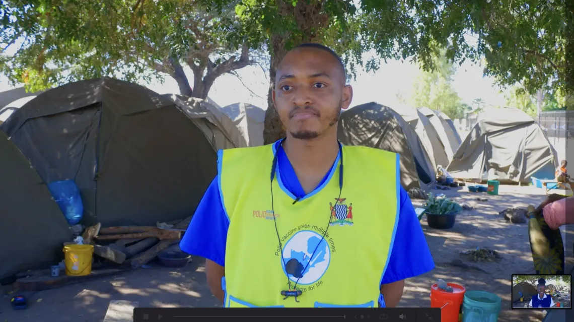 Kalaluka Kalaluka, facility in-charge at Senanga Urban Health Centre, explains how his team has fully supported the new arrivals in their catchment area. 